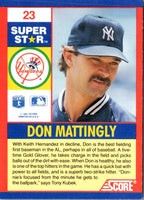 1991 Score 100 Superstars Don Mattingly #23