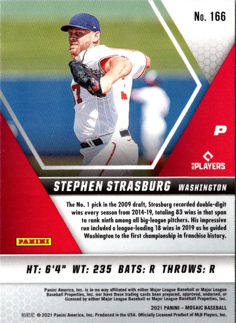 2021 Panini Mosaic Stephen Strasburg