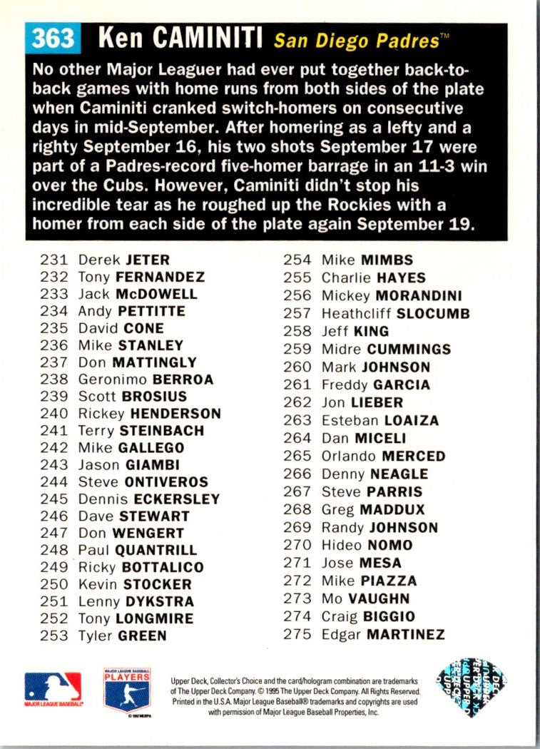 1996 Collector's Choice Ken Caminiti