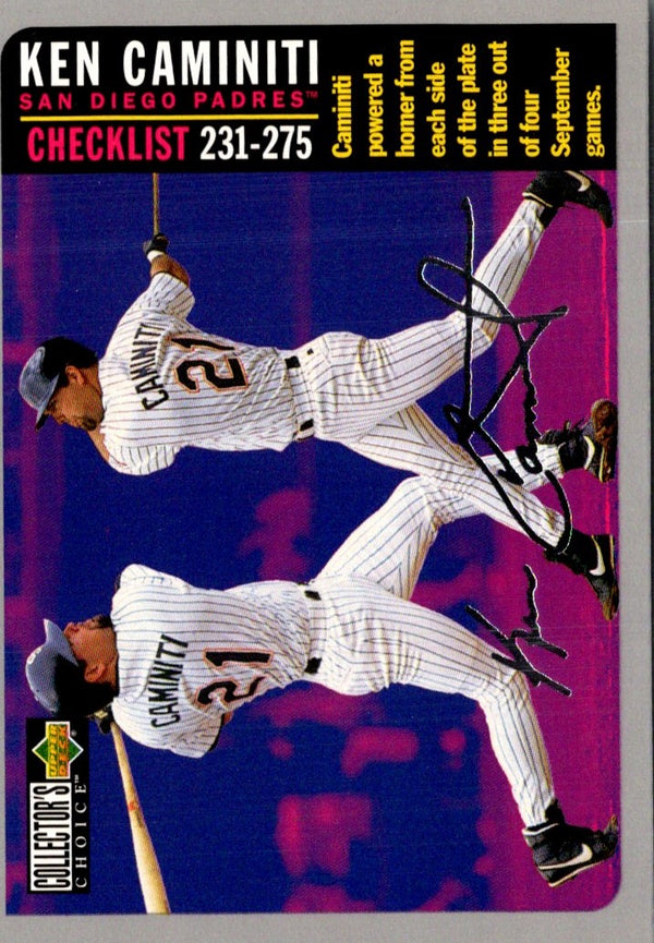 1996 Collector's Choice Ken Caminiti #363