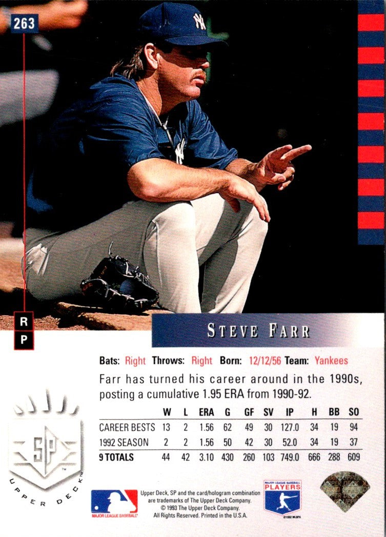 1993 SP Steve Farr