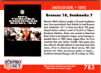 1990 Pro Set American Bowl: Tokyo #783