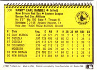 1991 ProCards Randy Randle #360