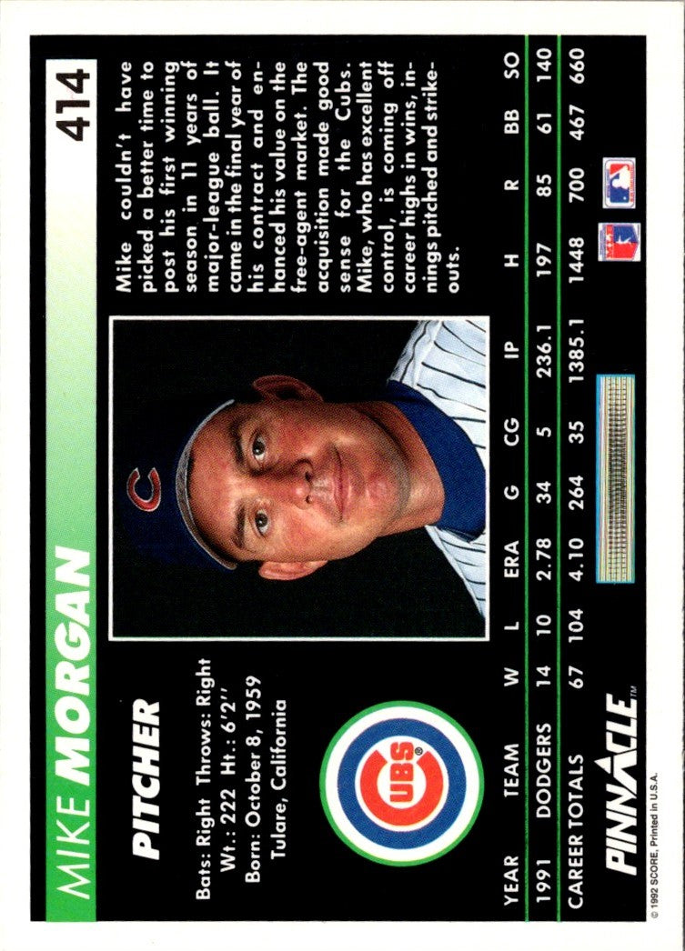 1992 Pinnacle Mike Morgan