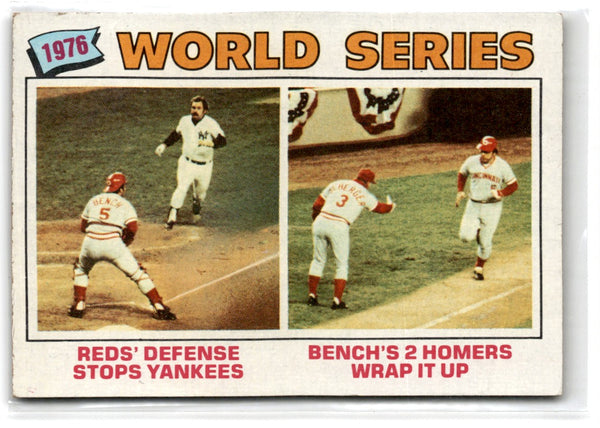 1977 Topps 1976 World Series - Johnny Bench #412