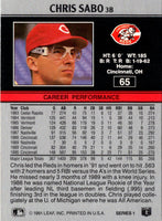1991 Leaf Chris Sabo #65