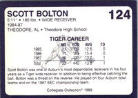 1989 Collegiate Collection Auburn Coke 580 Scott Bolton #124