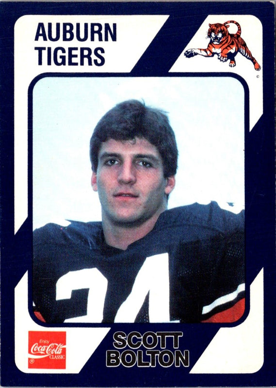 1989 Collegiate Collection Auburn Coke 580 Scott Bolton #124