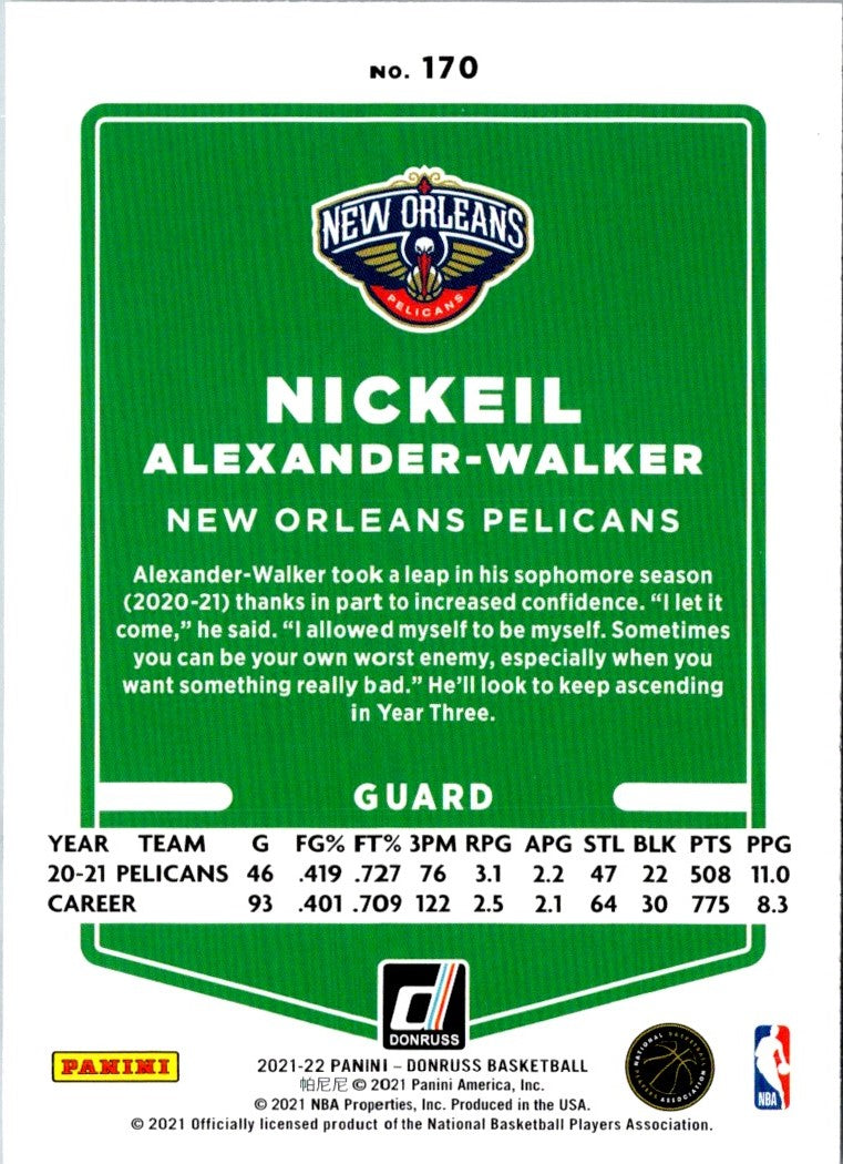 2021 Donruss Nickeil Alexander-Walker