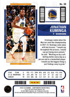 2022 Panini Contenders Season Ticket Jonathan Kuminga #38