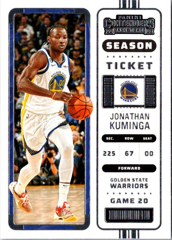 2022 Panini Contenders Season Ticket Jonathan Kuminga #38