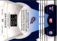 2008 Leaf Certified Justin Gage #142