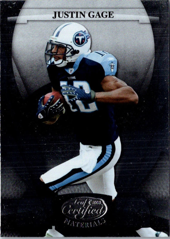 2008 Leaf Certified Justin Gage #142