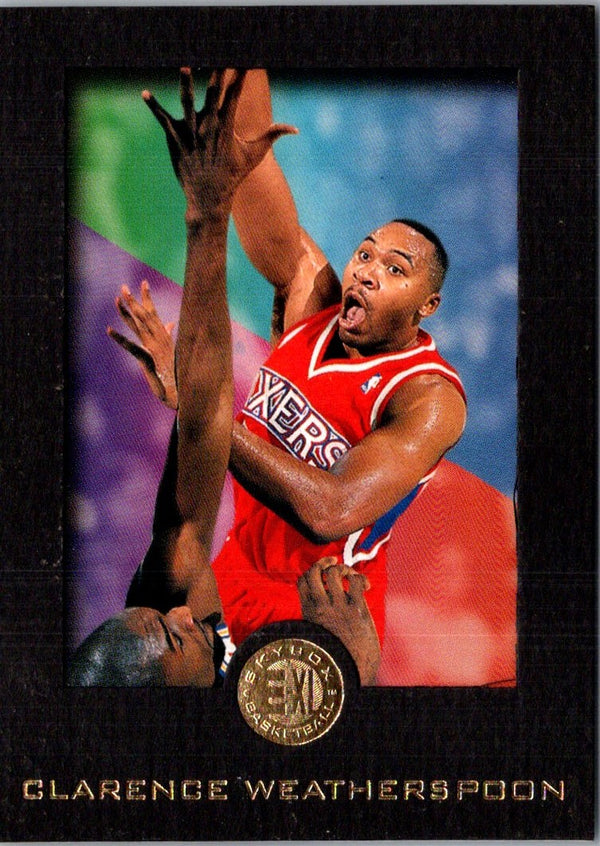 1995 SkyBox E-XL Clarence Weatherspoon #63