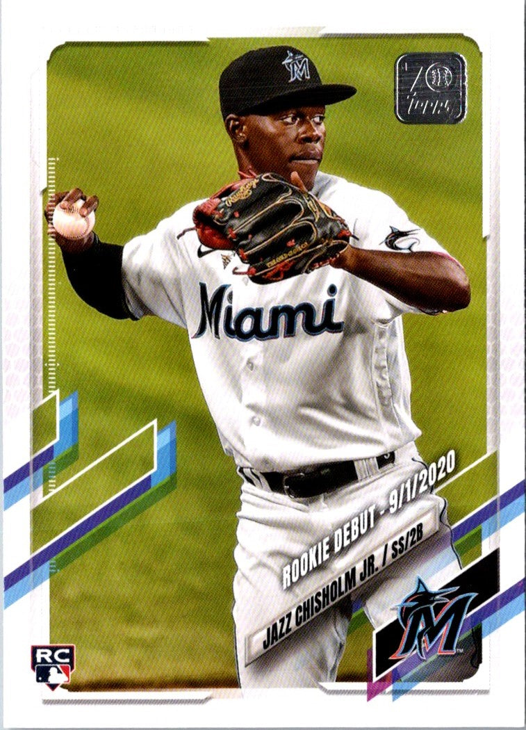 2021 Topps Update Gold Foil Jazz Chisholm Jr.