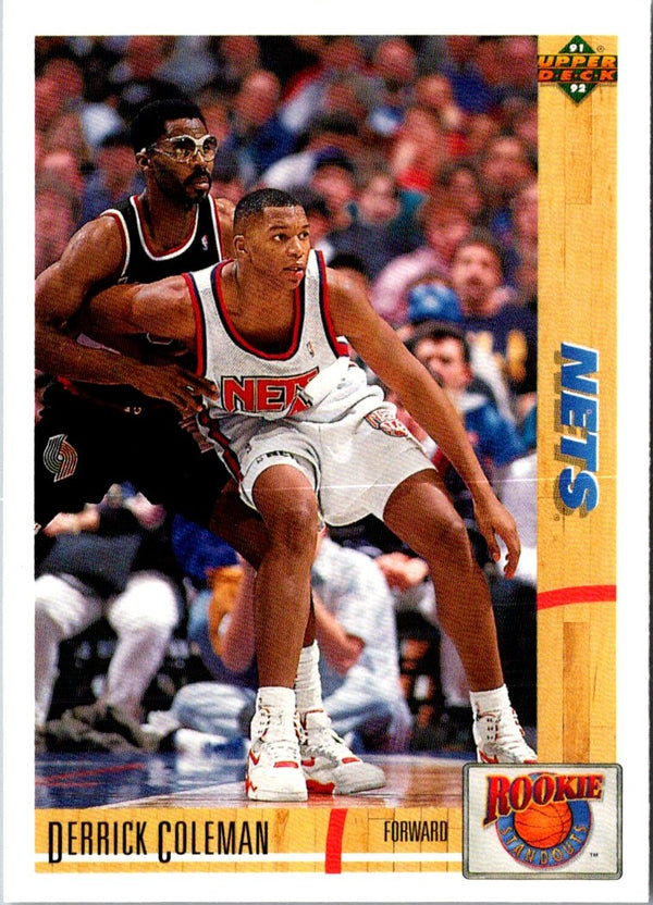 1991 Upper Deck Rookie Standouts Derrick Coleman #R10