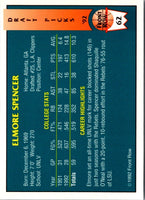 1992 Front Row Draft Picks Elmore Spencer #62
