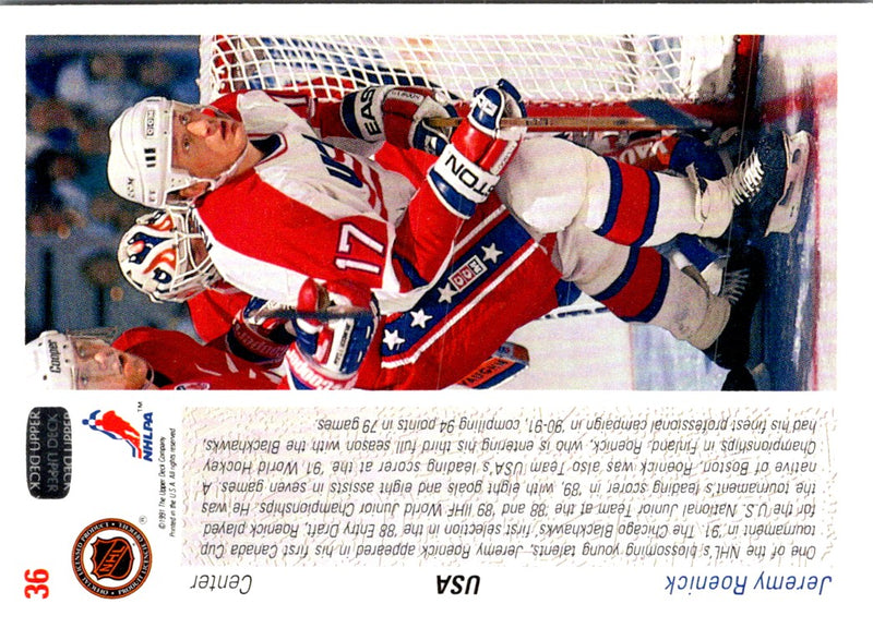 1991 Upper Deck French Jeremy Roenick