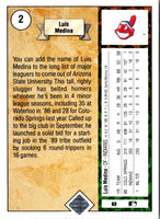 1989 Upper Deck Luis Medina #2 Rookie