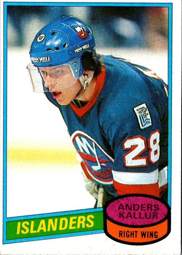 1980 O-Pee-Chee Anders Kallur #156 Rookie