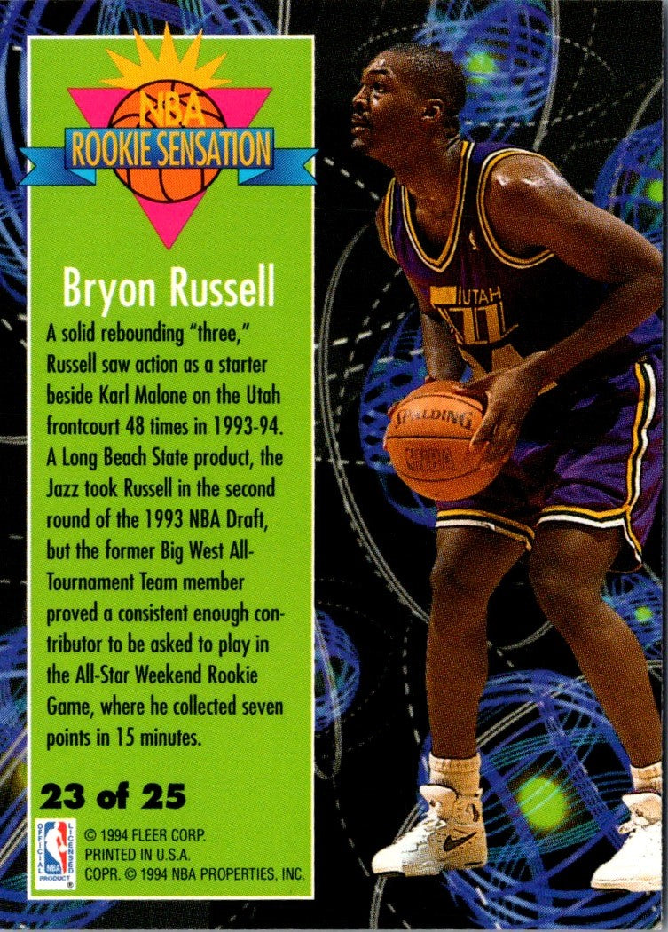 1994 Fleer Rookie Sensations Bryon Russell
