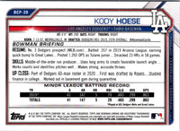 2021 Bowman Chrome Prospects Kody Hoese #BCP-39