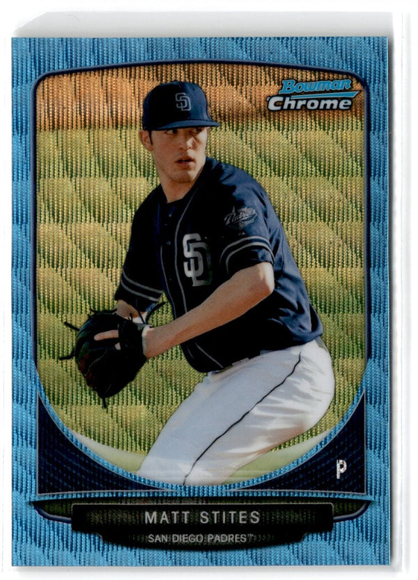 2013 Bowman Chrome Prospects Blue Wave Matt Stites #BCP41