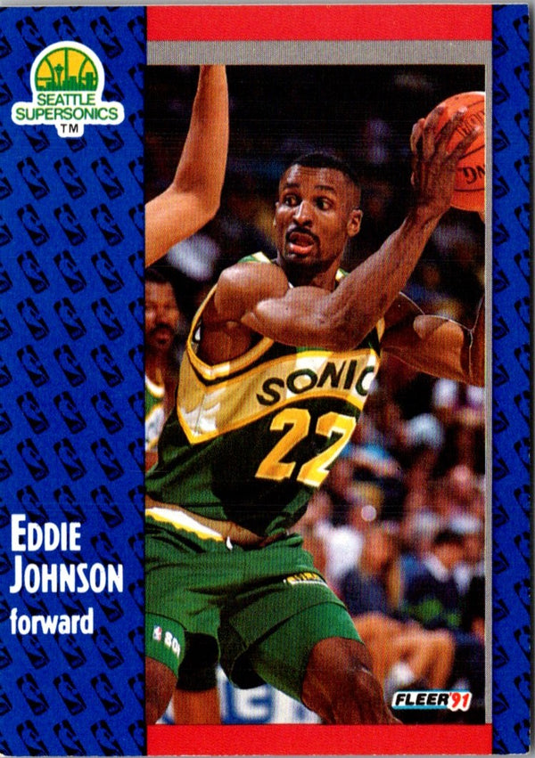 1991 Fleer Eddie Johnson #190