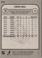 2011 O-Pee-Chee Chris Neil #215