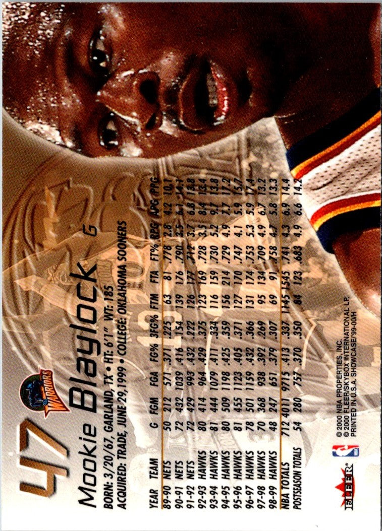 1999 Flair Showcase Mookie Blaylock