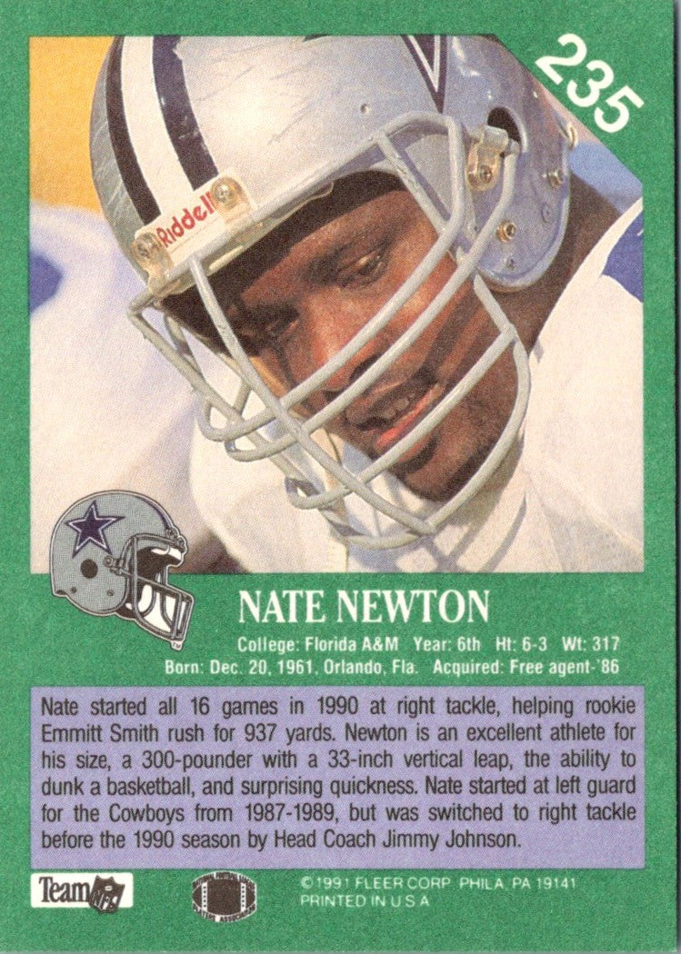 1991 Fleer Nate Newton