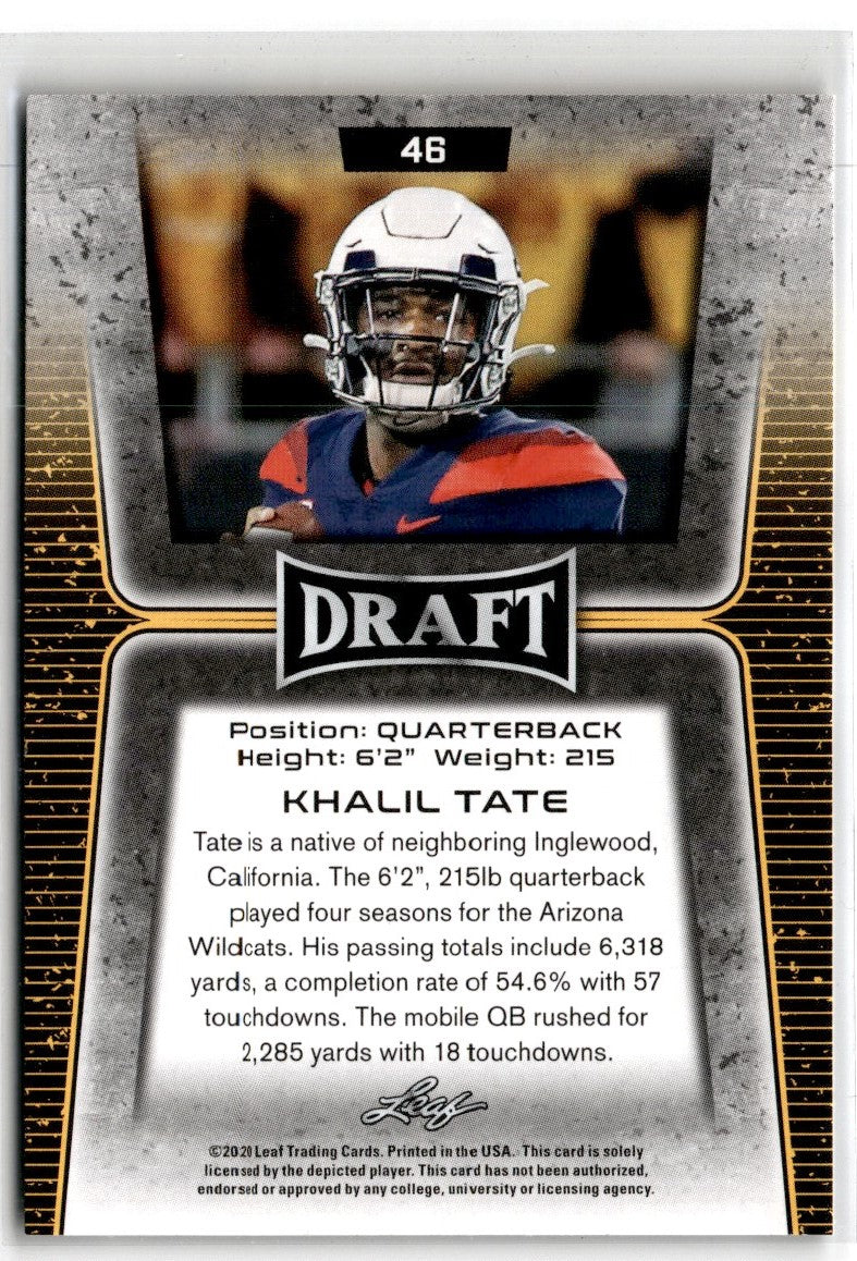 2020 Leaf Draft Khalil Tate