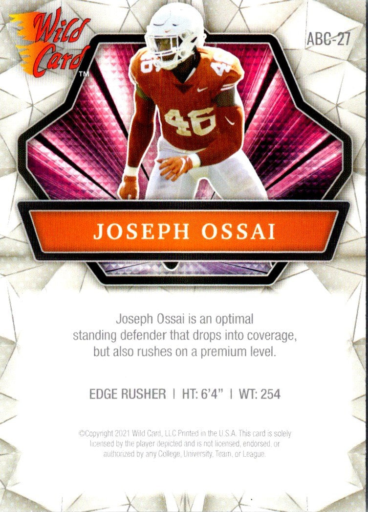 2021 Wild Card Matte Joseph Ossai