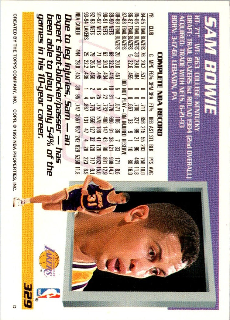 1994 Topps Sam Bowie