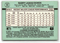 1991 Donruss Barry Bonds #495