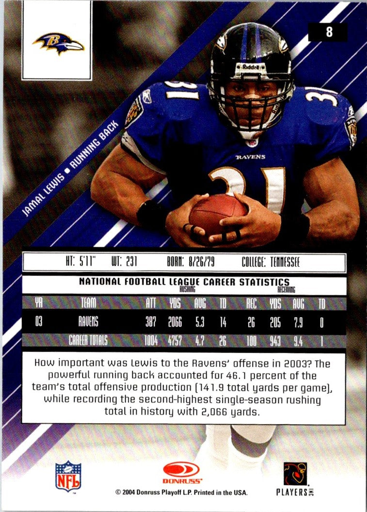 2004 Leaf Rookies & Stars Jamal Lewis