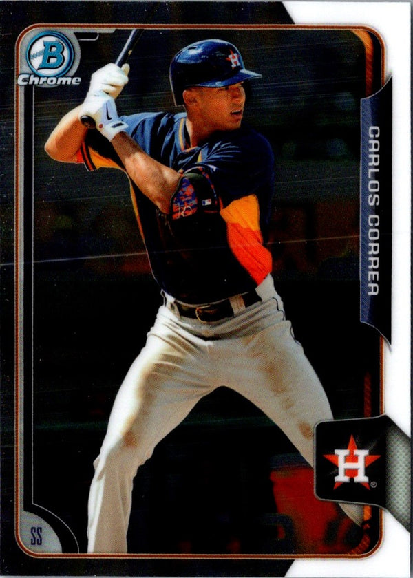 2015 Bowman Chrome Prospects Carlos Correa #BCP41