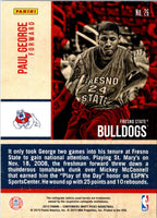 2015 Panini Contenders Draft Picks Old School Colors Paul George #26