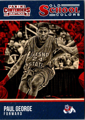 2015 Panini Contenders Draft Picks Old School Colors Paul George #26