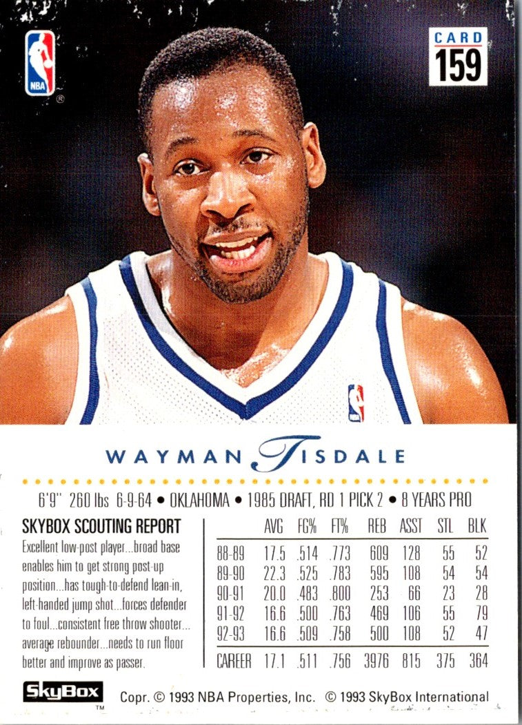 1993 SkyBox Wayman Tisdale