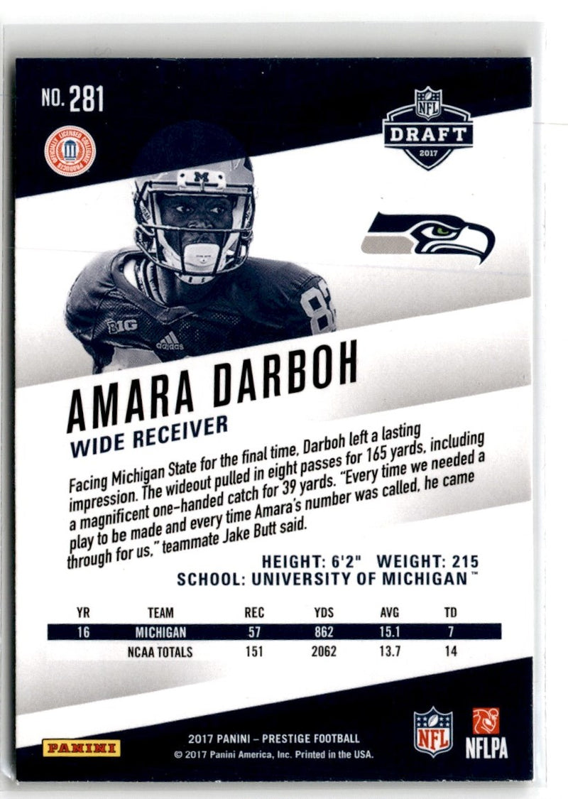2017 Panini Prestige Rookie Amara Darboh