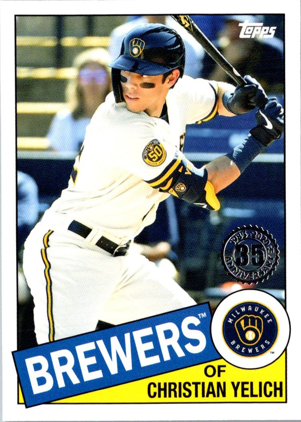 2020 Topps Update 1985 Baseball 35th Anniversary Christian Yelich #85TB-23