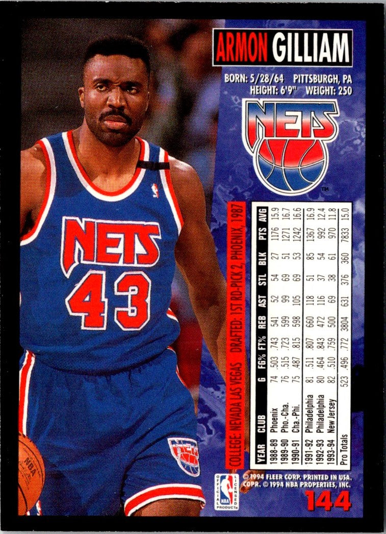 1994 Fleer Armon Gilliam