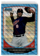 2013 Bowman Chrome Prospects Blue Wave Adam Walker