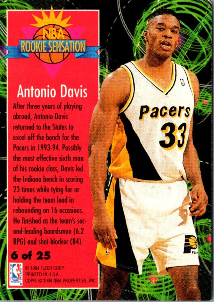 1994 Fleer Rookie Sensations Antonio Davis