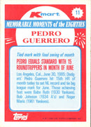 1988 Topps Kmart Memorable Moments Pedro Guerrero