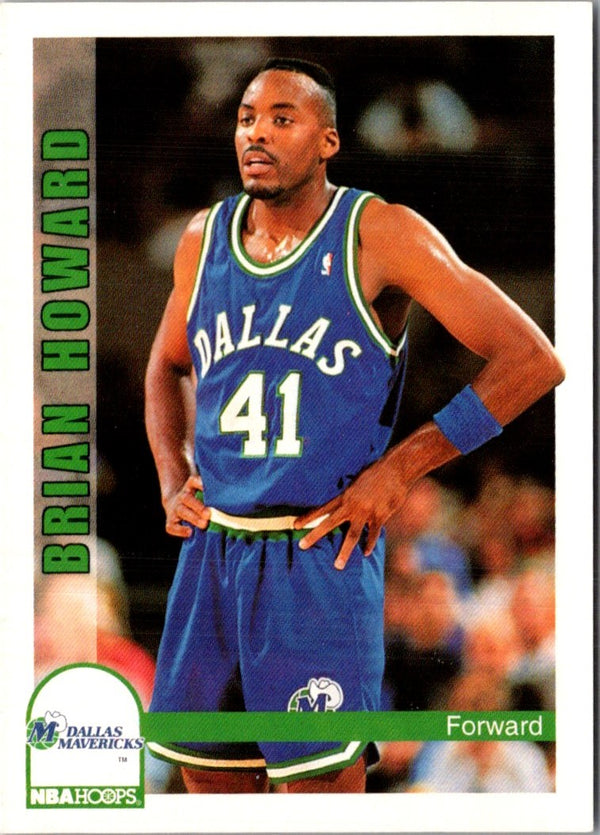 1992 Hoops Brian Howard #371 Rookie