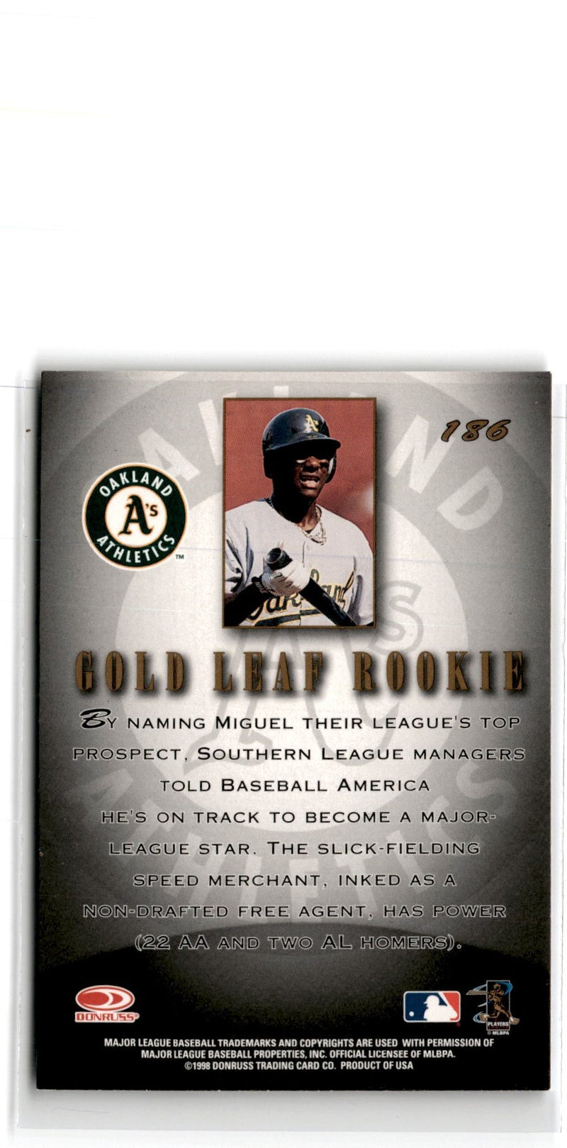 1998 Leaf Miguel Tejada