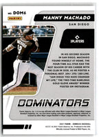 2021 Donruss Dominators Manny Machado #DOM6