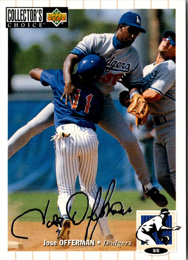 1994 Collector's Choice Signature Jose Offerman #219